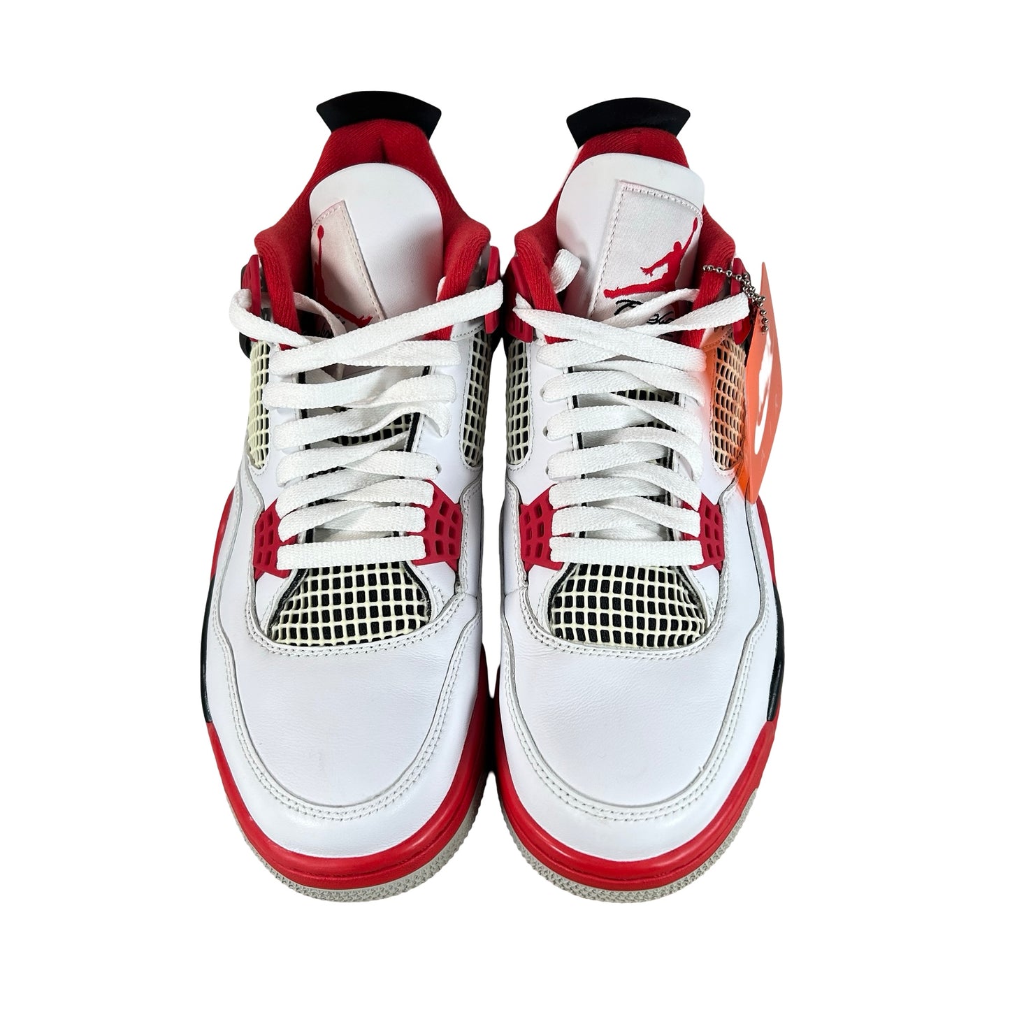DC7770 160 Jordan 4 Retro Fire Red (2020) - 9 M (Yellowing On Netting)