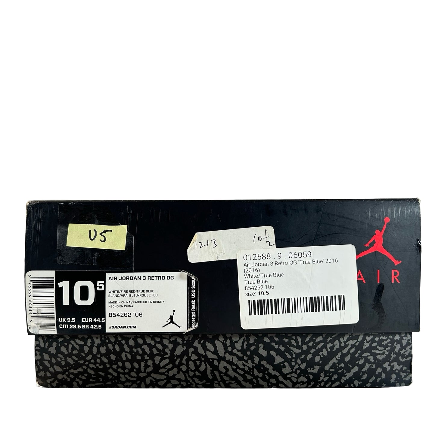854262 106 Jordan 3 Retro True Blue (2016) [USED] - 10.5 M (Used5)