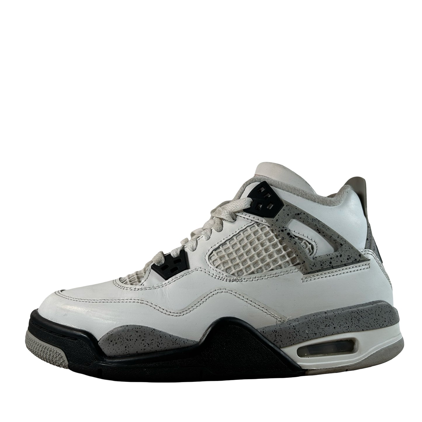 IB4171 100 Jordan 4 Retro White Cement (2025) (GS) [USED] - 6 Y (Used)