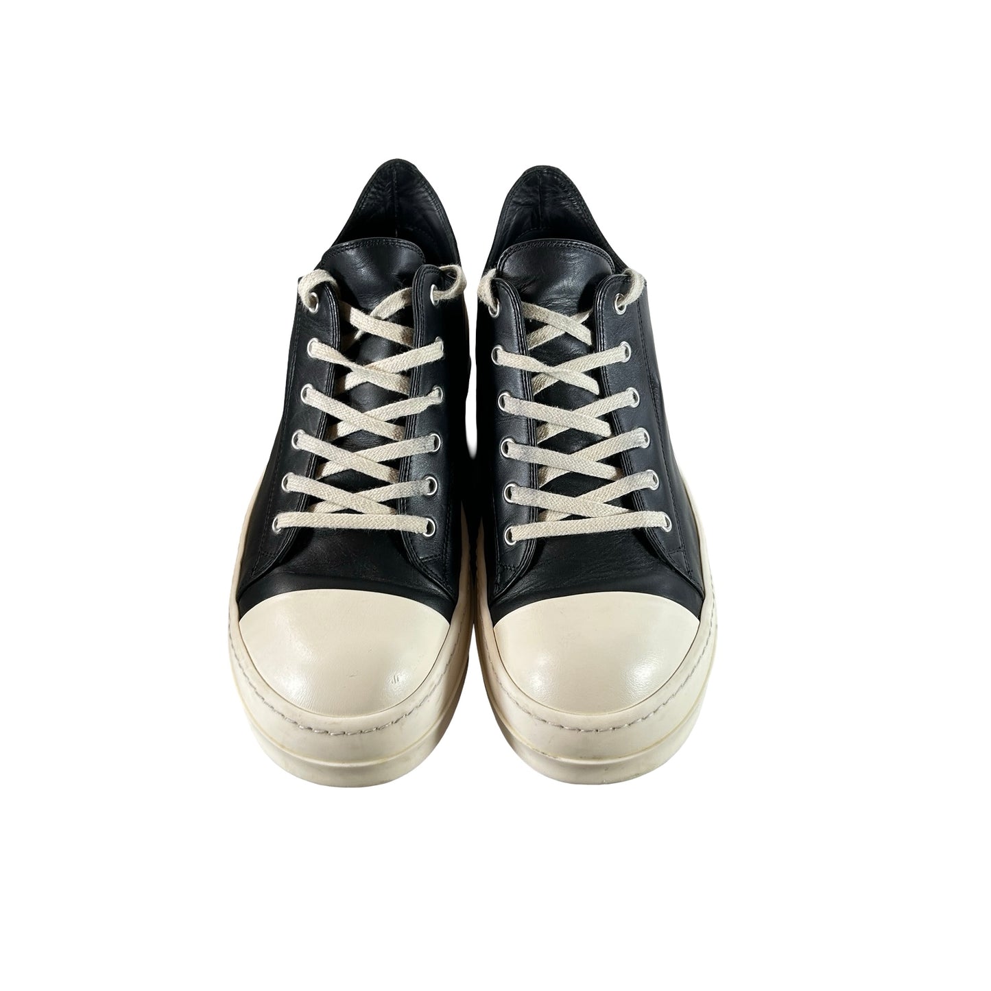 RU02C7891 LPO 911 Rick Owens Luxor Low Black Milk [USED] - 42 EU / 9 US (Used)