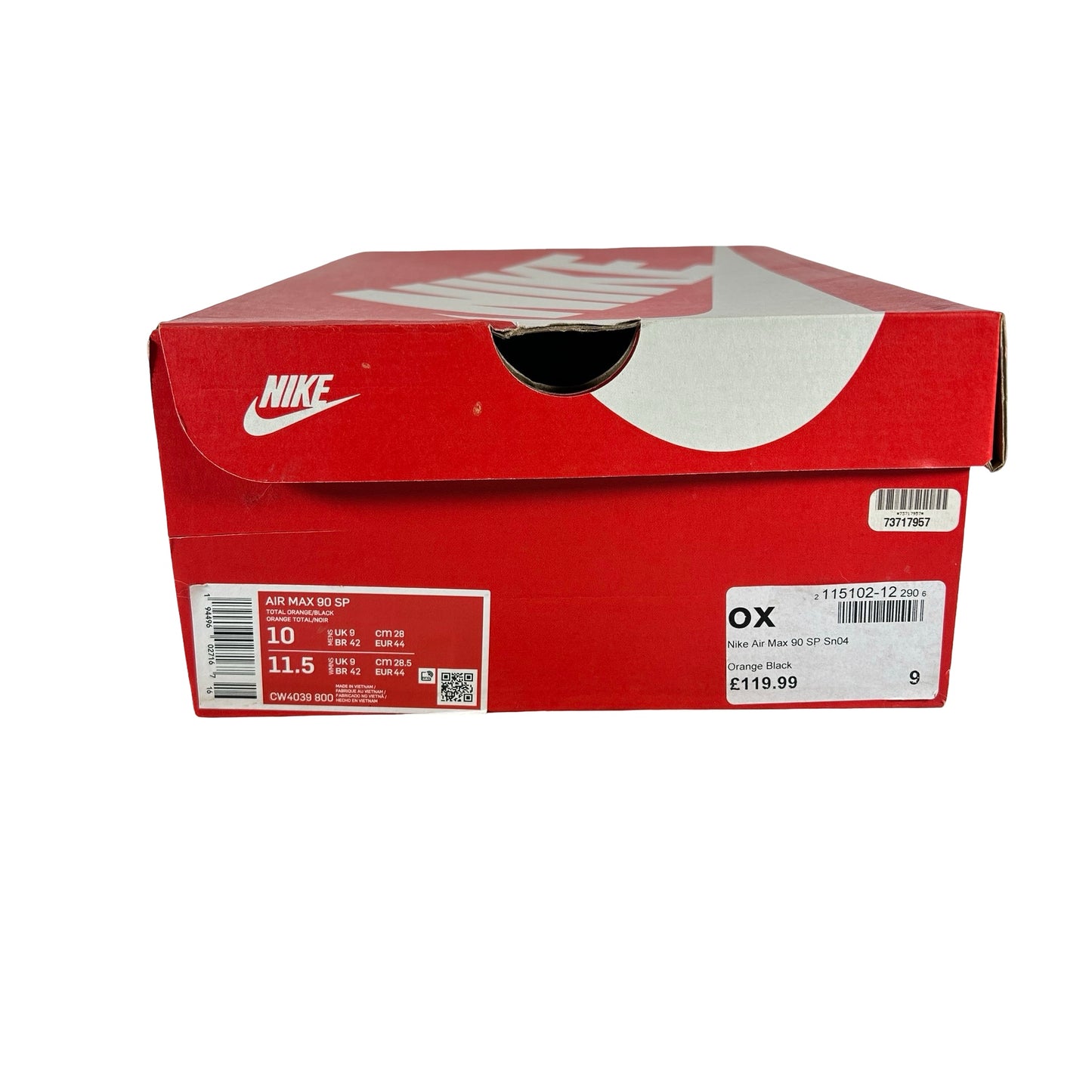 CW4039 800  Nike Air Max 90 Duck Camo Orange [USED] - 10 M (Used)