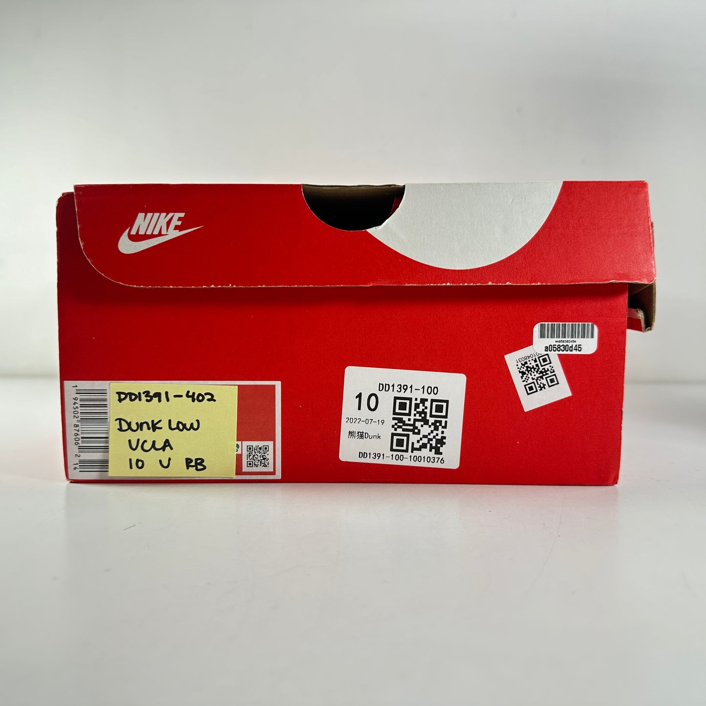 DD1391 402 Nike Dunk Low UCLA [USED] - 10 M (Used) (Replace Box)