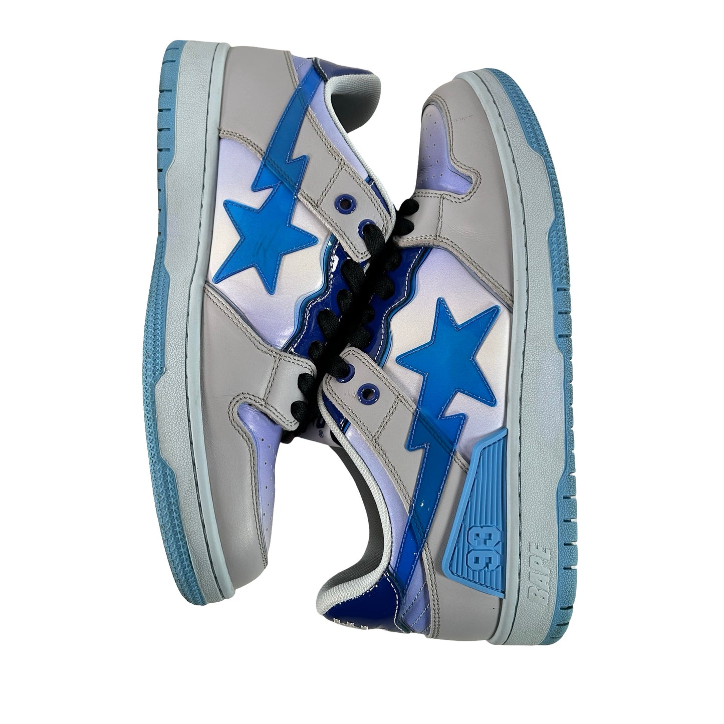 1I30191003 A Bathing Ape Bape SK8 Sta Blue White [USED] - 9.5 M (Used)