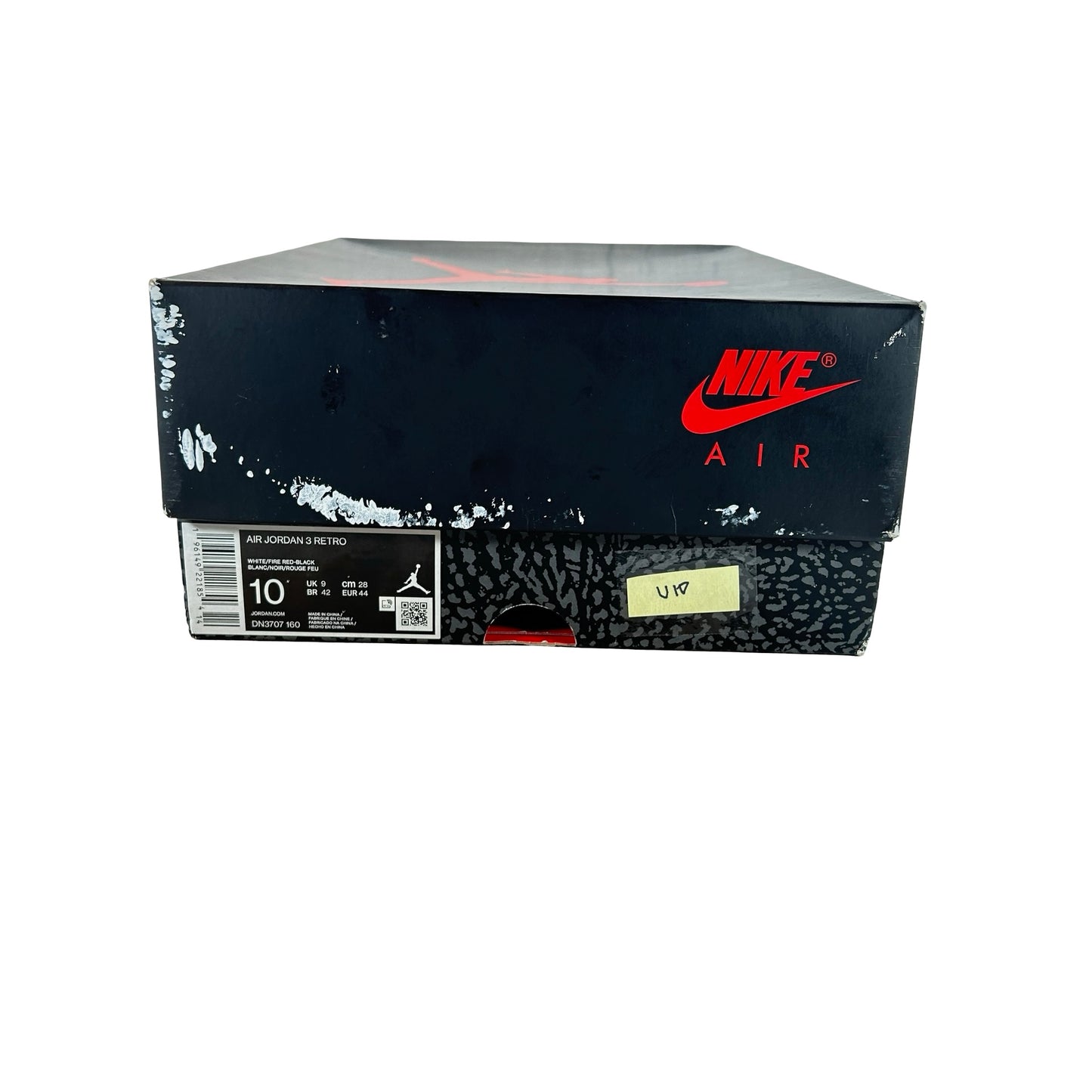 DN3707 160 Jordan 3 Retro Fire Red (2022) [USED] - 10 M (Used10)