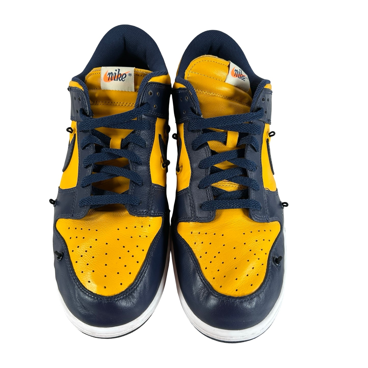 CT0856 700 Dunk Low Off-White University Gold [USED] - 12 M (Used) (No Box) (Missing Outer Lace)