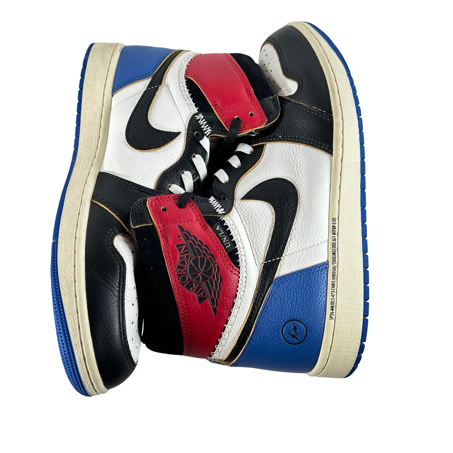 IO7847 002 Jordan 1 Retro High OG SP Fragment x Union LA Varsity Red Sport Royal [USED] - 12 M (Used4)