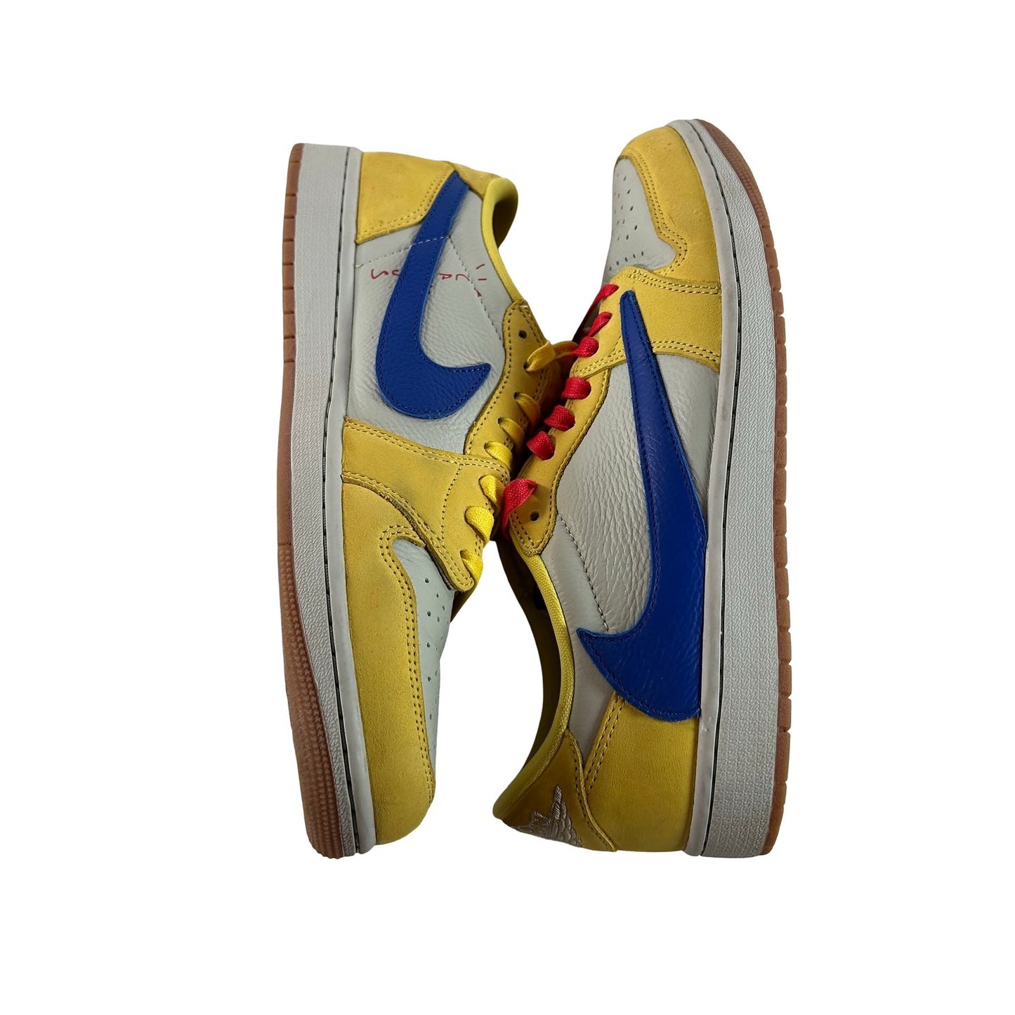 DZ4137 700 Jordan 1 Retro Low OG SP Travis Scott Canary (Women's) [USED] - 12 W (Used4)