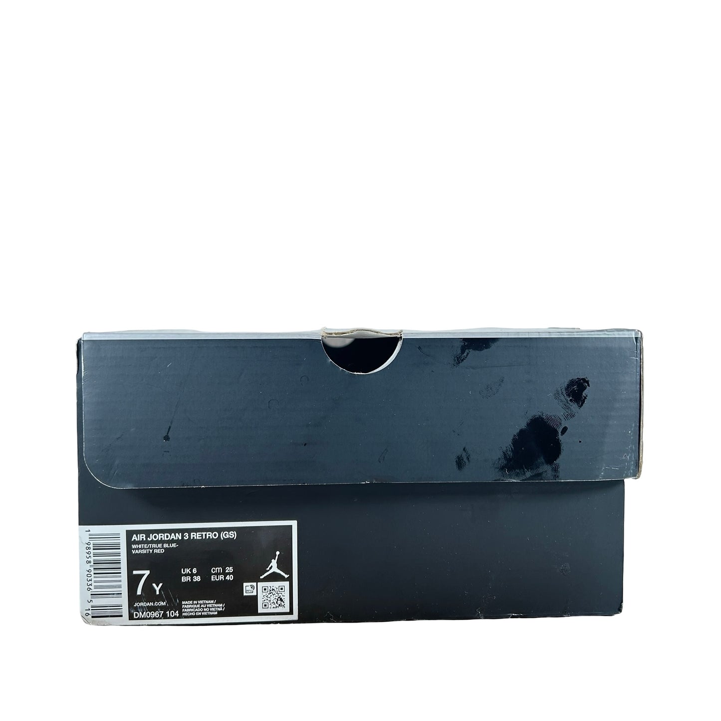 DM0967 104 Air Jordan 3 Retro True Blue (2026) (GS) [USED] - 7 Y (Used)