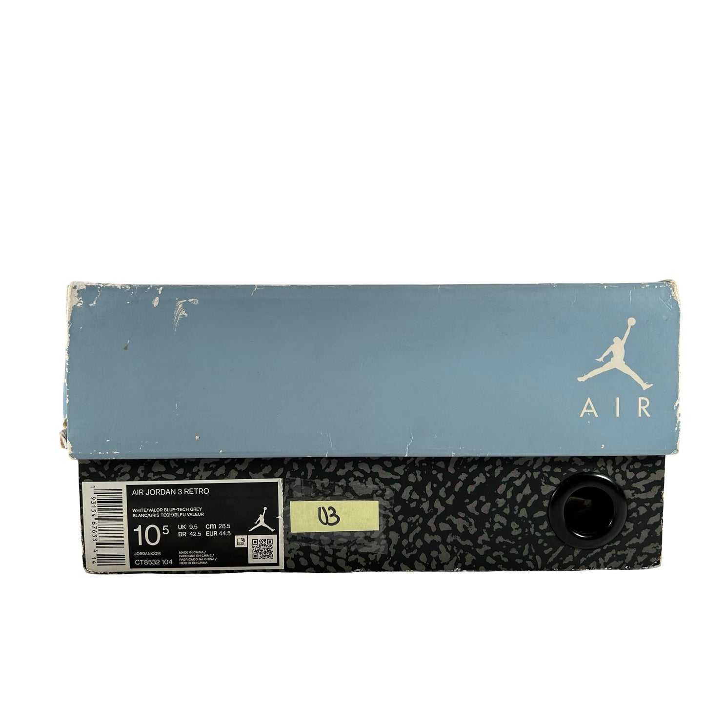 CT8532 104 Jordan 3 Retro UNC (2020) [USED] - 10.5 M (Used3)