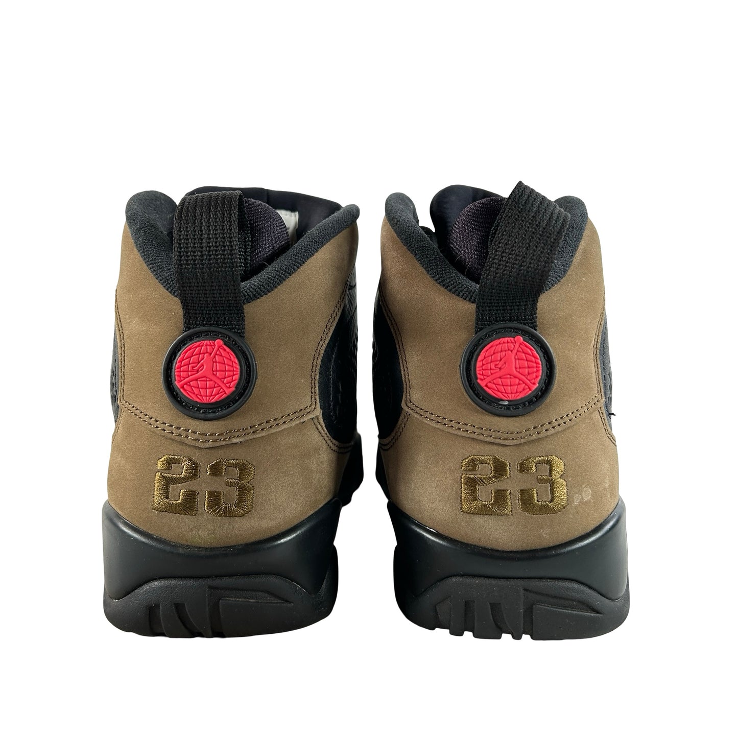 HV4794 030 Air Jordan 9 Retro Olive (2024) [USED] - 9.5 M (Used12)
