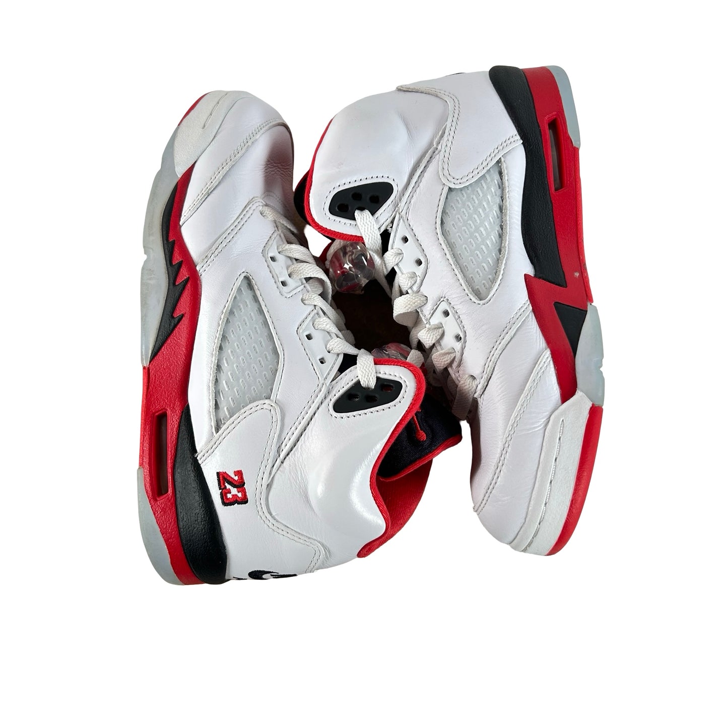 HQ7980 101 Jordan 5 Retro Fire Red Black Tongue (2025) (GS) [USED] - 6 Y (Used)