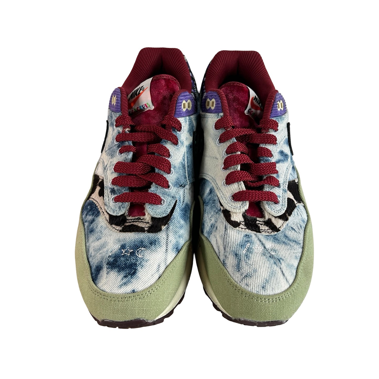 DN1803 300 Nike Air Max 1 Concepts Denim Olive Canvas [USED] - 8 M (Used) (Replace Box)