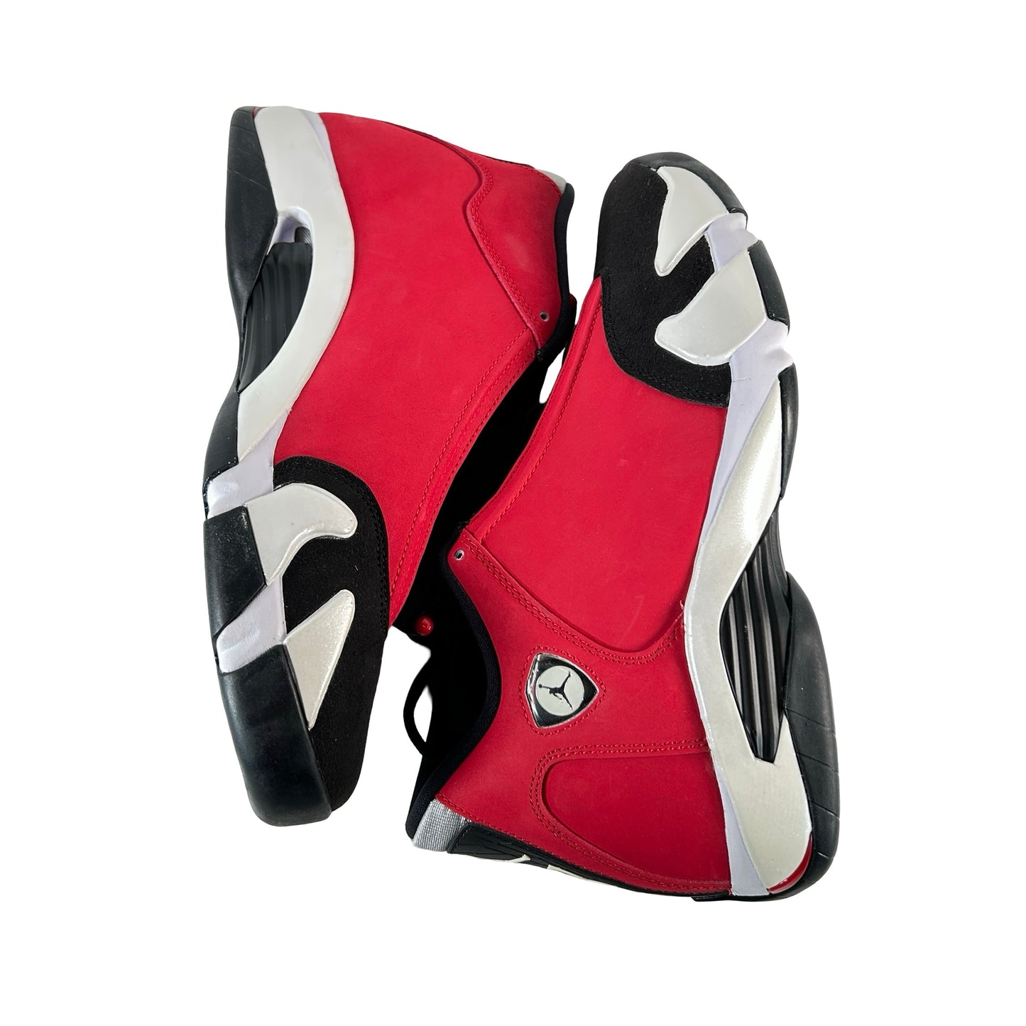 487471 006 Jordan 14 Retro Gym Red Toro - 9.5 M (Yellowing Midsole)