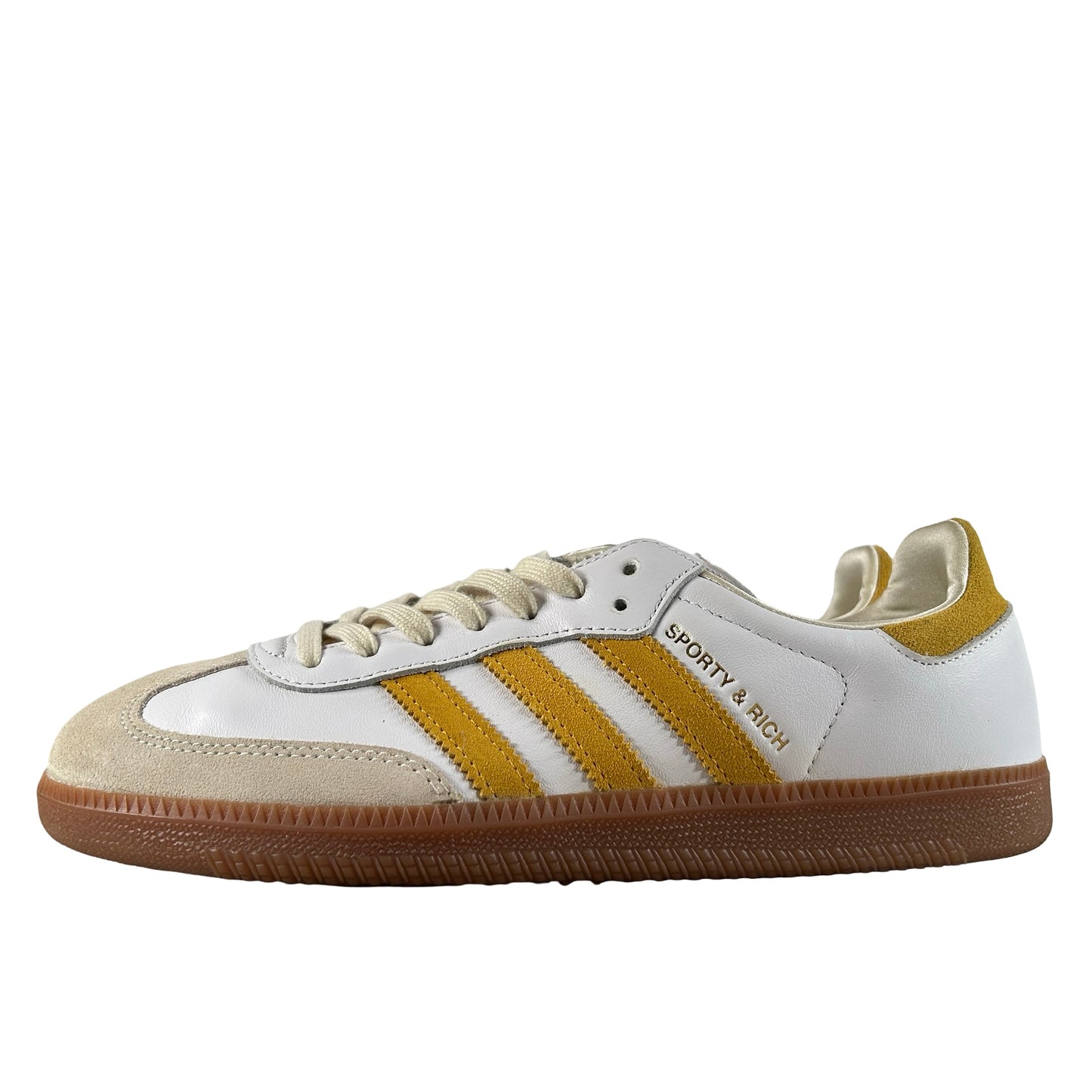IF5661 adidas Samba Sporty & Rich White Bold Gold [USED] - 8.5 M (Used)