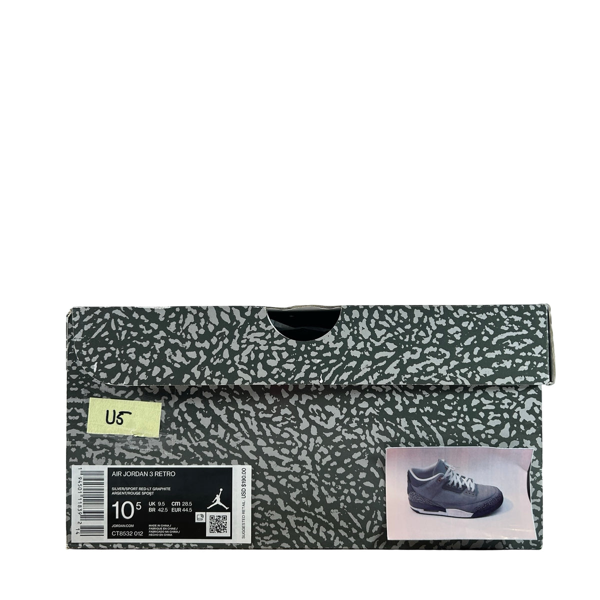 CT8532 012 Jordan 3 Retro Cool Grey (2021) [USED] - 10.5 M (Used5)