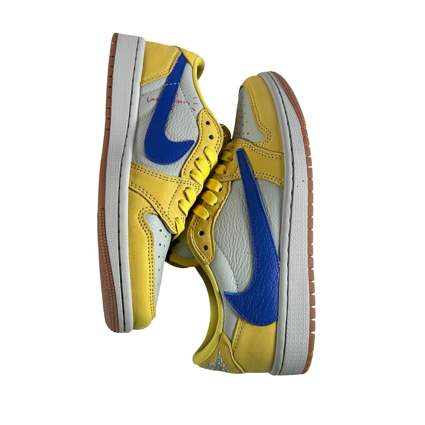 DZ4137 700 Jordan 1 Retro Low OG SP Travis Scott Canary (Women's) [USED] - 5.5 W (Used)
