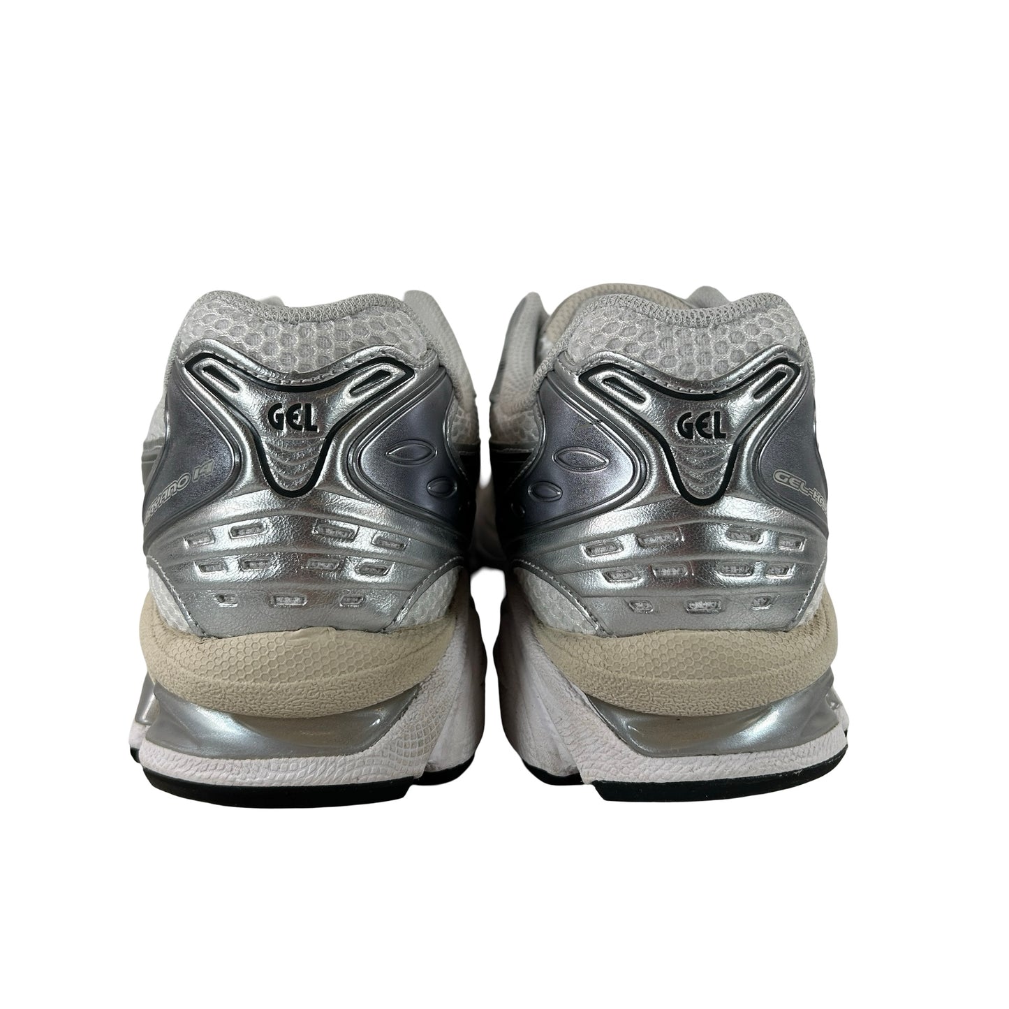 1203A537 110 ASICS Gel-Kayano 14 White Graphite Grey [USED] - 8.5 M (Used)