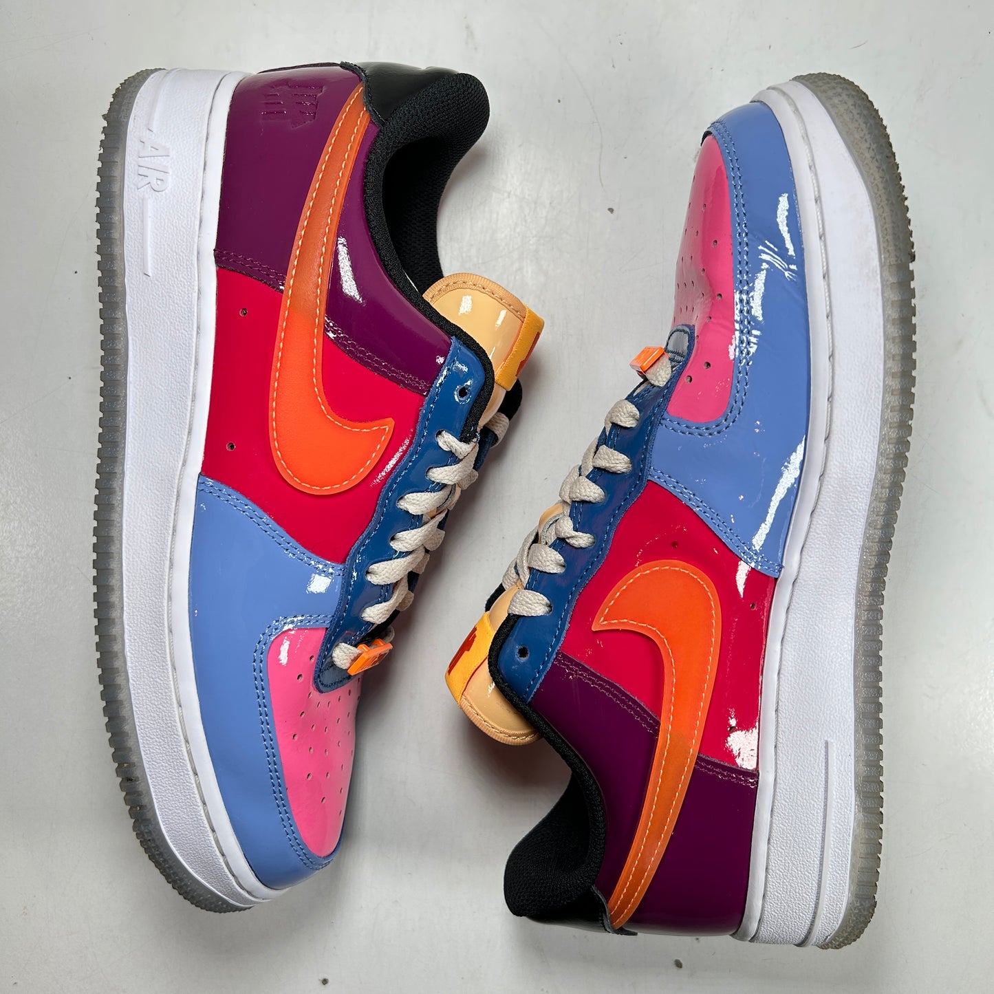 DV5255 400 Nike Air Force 1 Low SP UNDFTD Multi-Patent [USED] - 7.5 M (Used) (No Box)