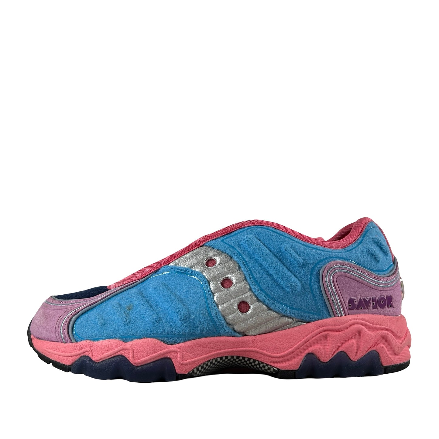 S70922 2 Saucony Matrix Jae Tips No Shoes In The House Blue Pink [USED] - 7 M (Used)