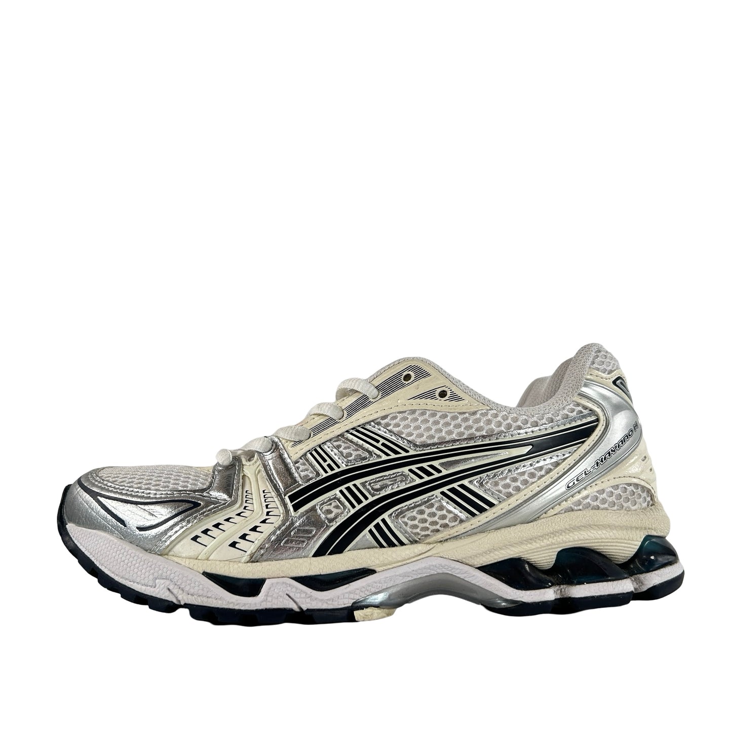 1202A056 109 ASICS Gel-Kayano 14 Blanco Medianoche (Mujeres)