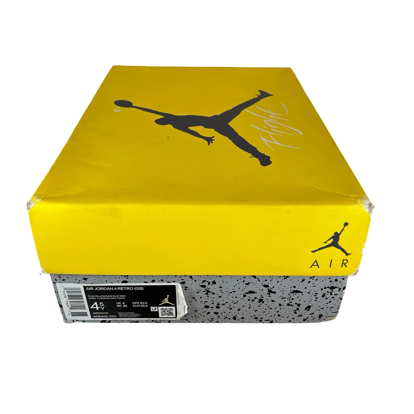 408452 700 Jordan 4 Retro Lightning (GS) [USED] - 4.5 Y (Used)