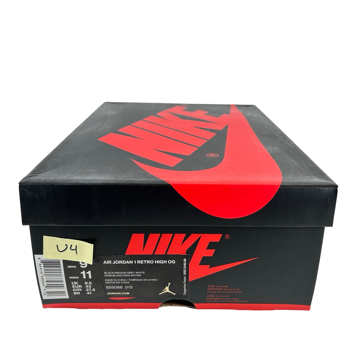 555088 013 Jordan 1 Shadow (2018) [USED] - 9.5 M (Used4)