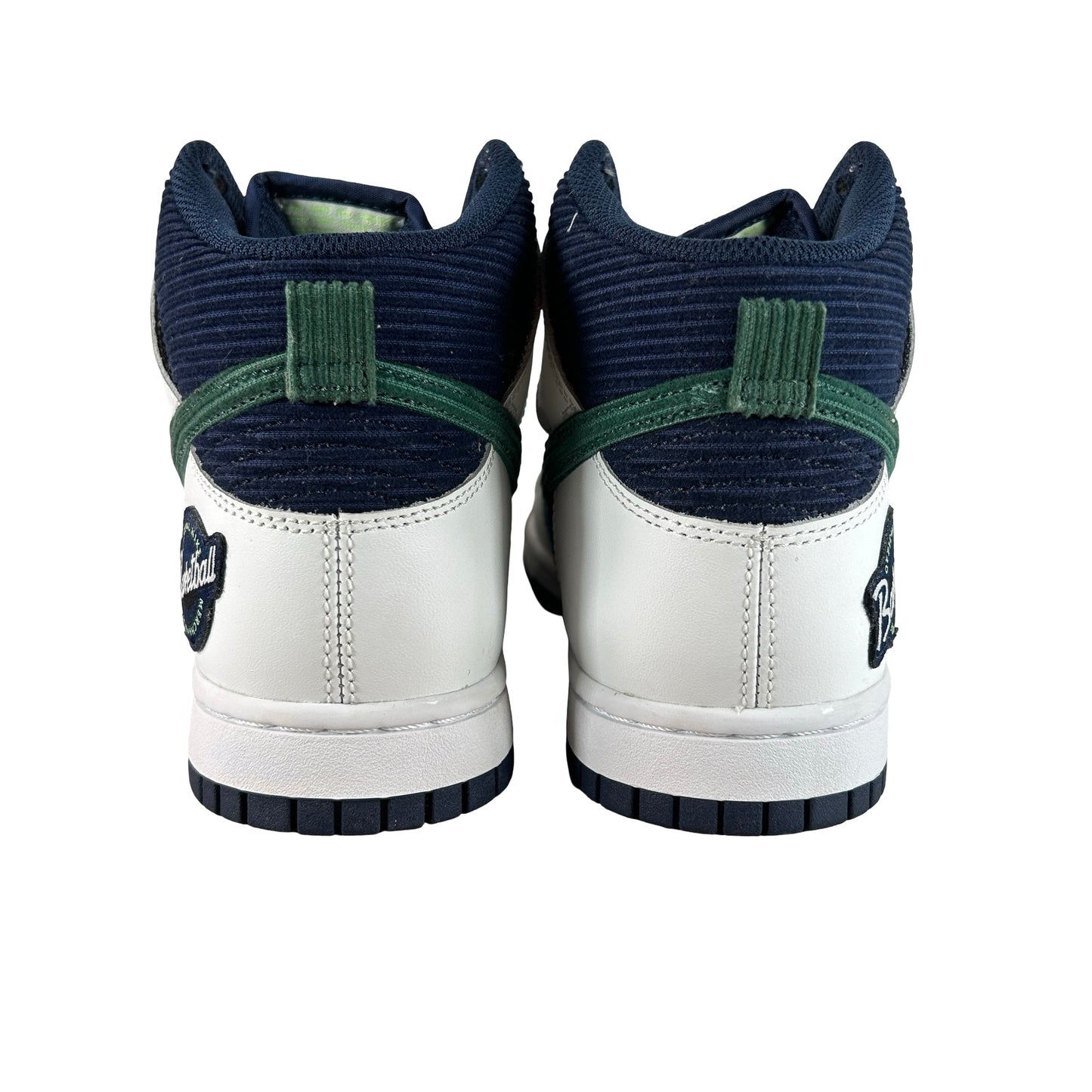 DH0953 400 Nike Dunk High Sports Specialties White Navy [USED] - 8.5 M (Used)