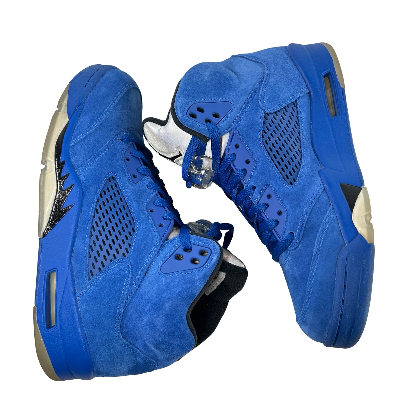 136027 401 Jordan 5 Retro Blue Suede [USED] - 8.5 M (Used)