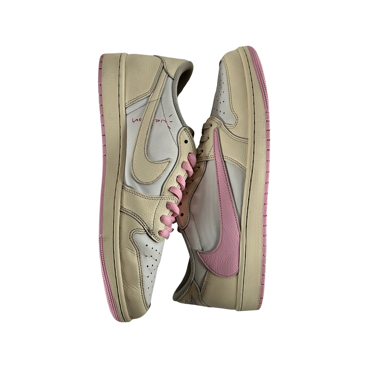 IQ7604 100 Jordan 1 Retro Low OG SP Travis Scott Shy Pink [USED] - 12 M (Used)