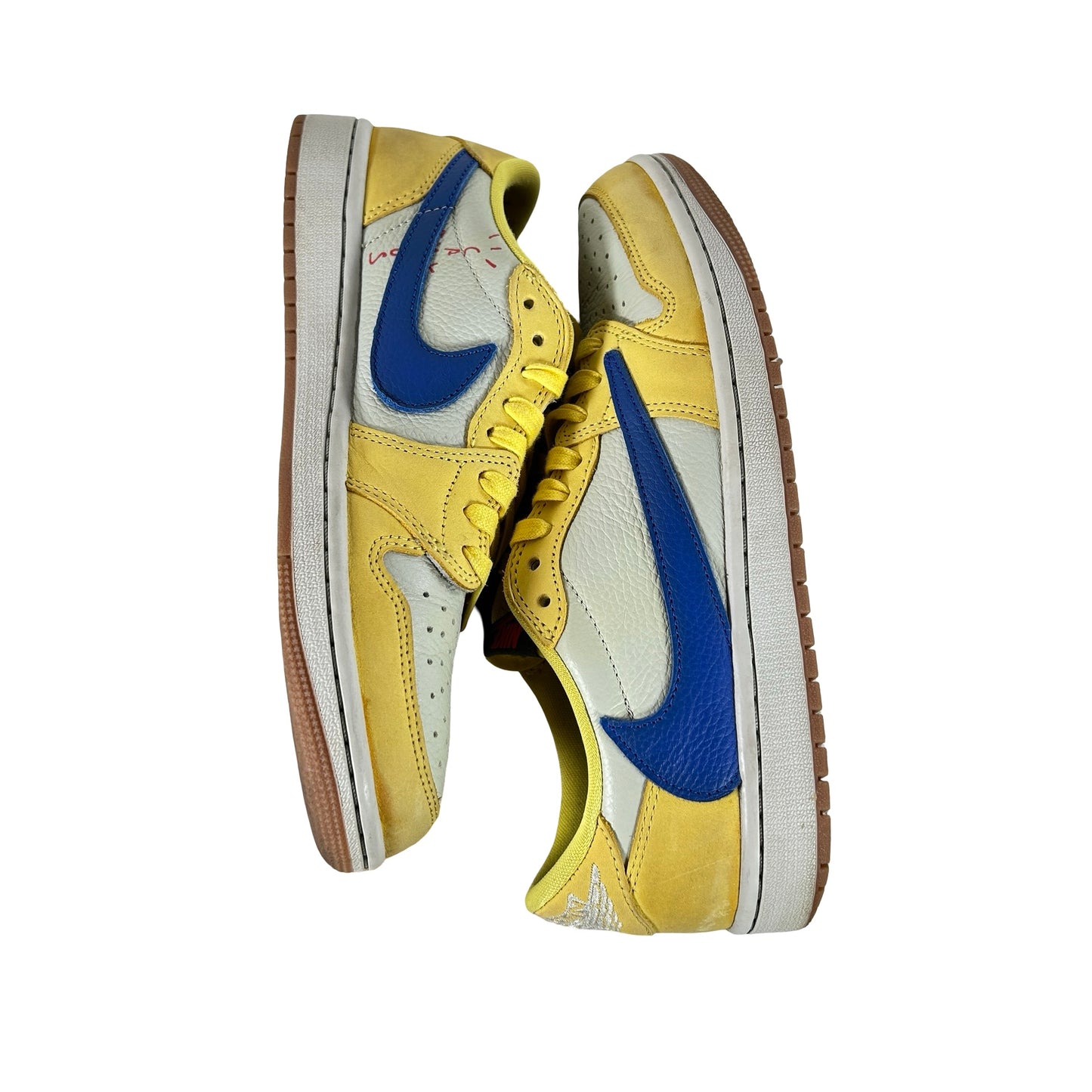 DZ4137 700 Jordan 1 Retro Low OG SP Travis Scott Canary (Women's) [USED] - 9 W (Used4)