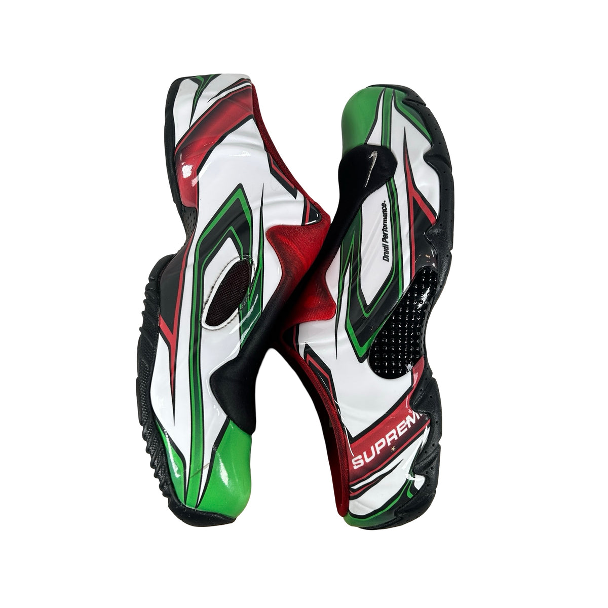 FN0289 100 Nike Clogposite Supreme White Gym Red Green [USED] - 7.5 M (Used)