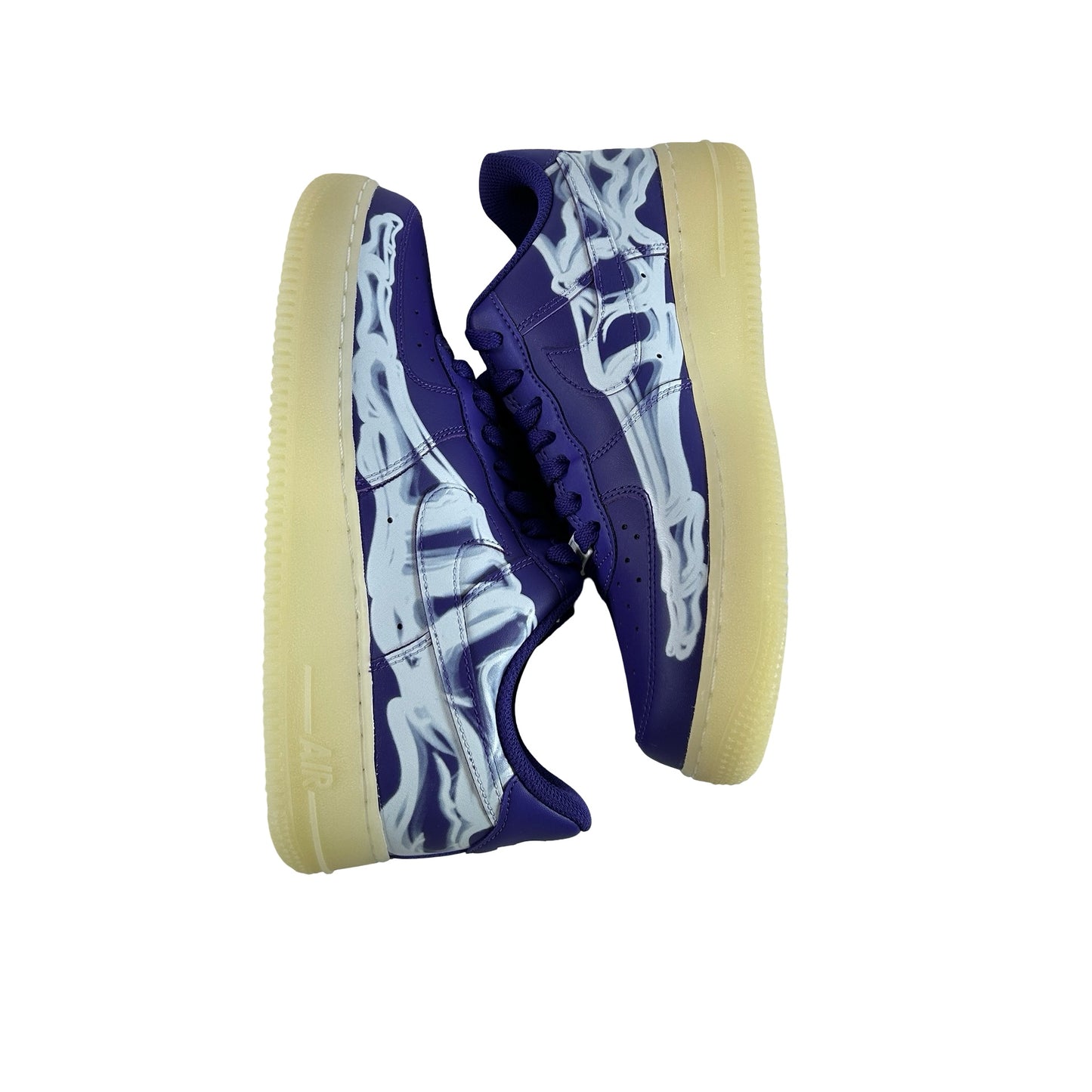 CU8067 500 Nike Air Force 1 Low '07 QS Esqueleto Púrpura Halloween (2021)