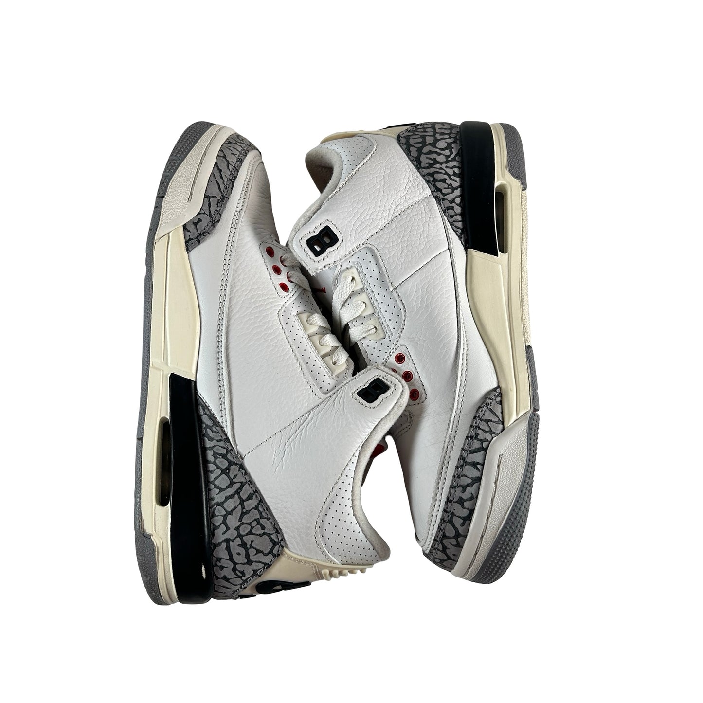 DM0967 100 Jordan 3 Retro White Cement Reimagined (GS) [USED] - 7 Y (Used2) (Replace Box2)