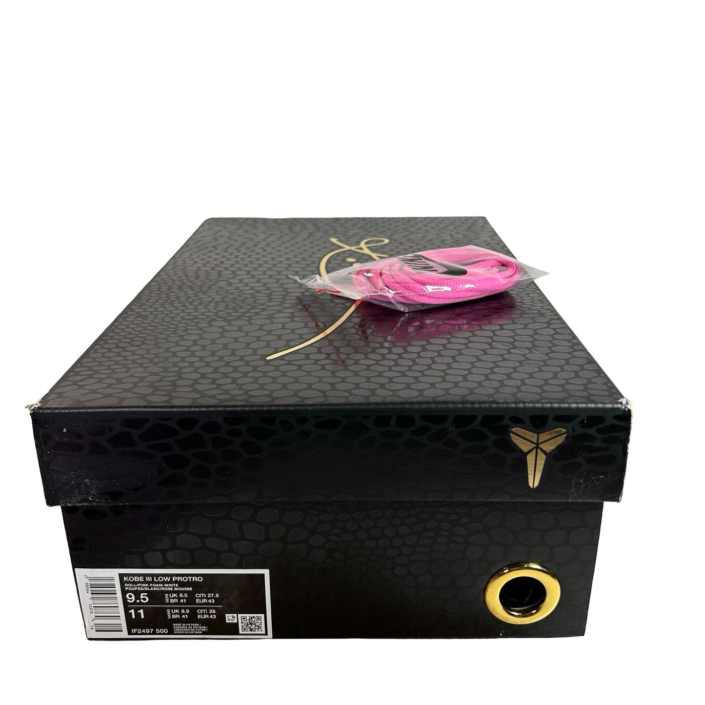 IF2497 500 Nike Kobe 3 Low Protro Pink Quartz [USED] - 9.5 M (Used)