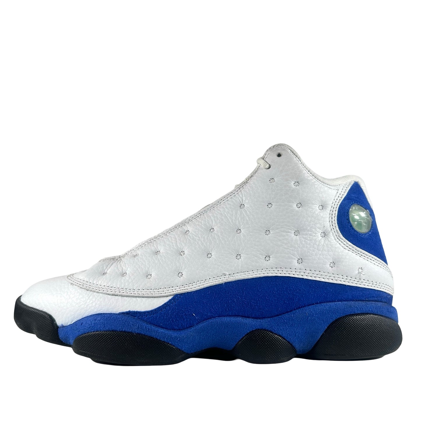 414571 117 Jordan 13 Retro White Hyper Royal Black [USED] - 11.5 M (Used) (Replace Box)