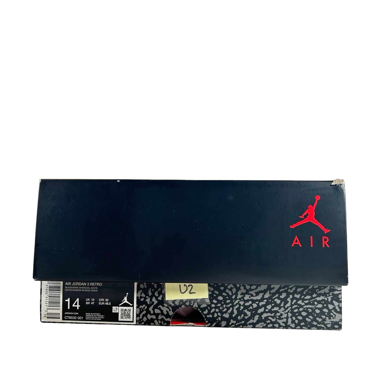CT8532 001 Jordan 3 Retro Black Cat (2025) [USED] - 14 M (Used2)