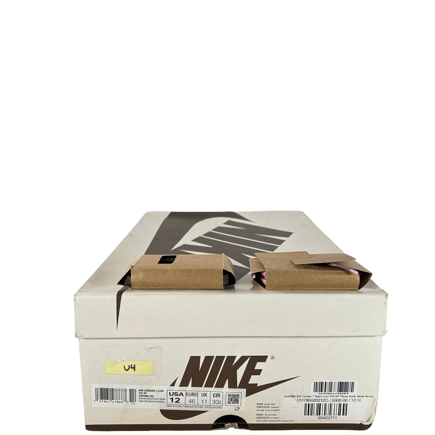 DM7866 202 Jordan 1 Retro Low OG SP Travis Scott Velvet Brown [USED] - 12 M (Used4)
