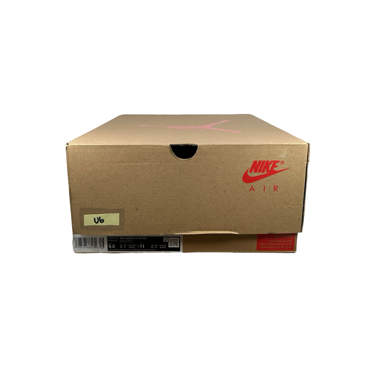 CT8529 001 Air Jordan 6 Retro Reverse Infrared Salesman (2026) [USED] - 9.5 M (Used6)