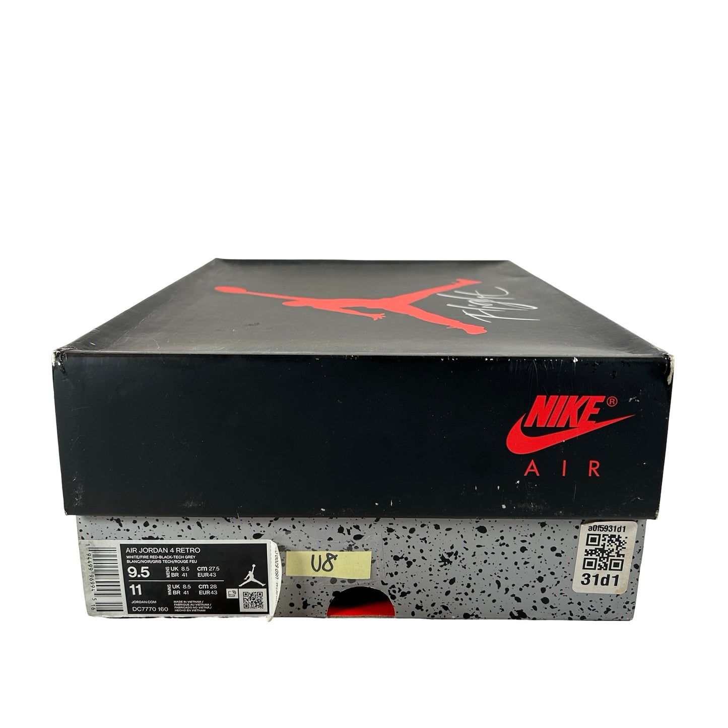 DC7770 160 Jordan 4 Retro Fire Red (2020) [USED] - 9.5 M (Used8)