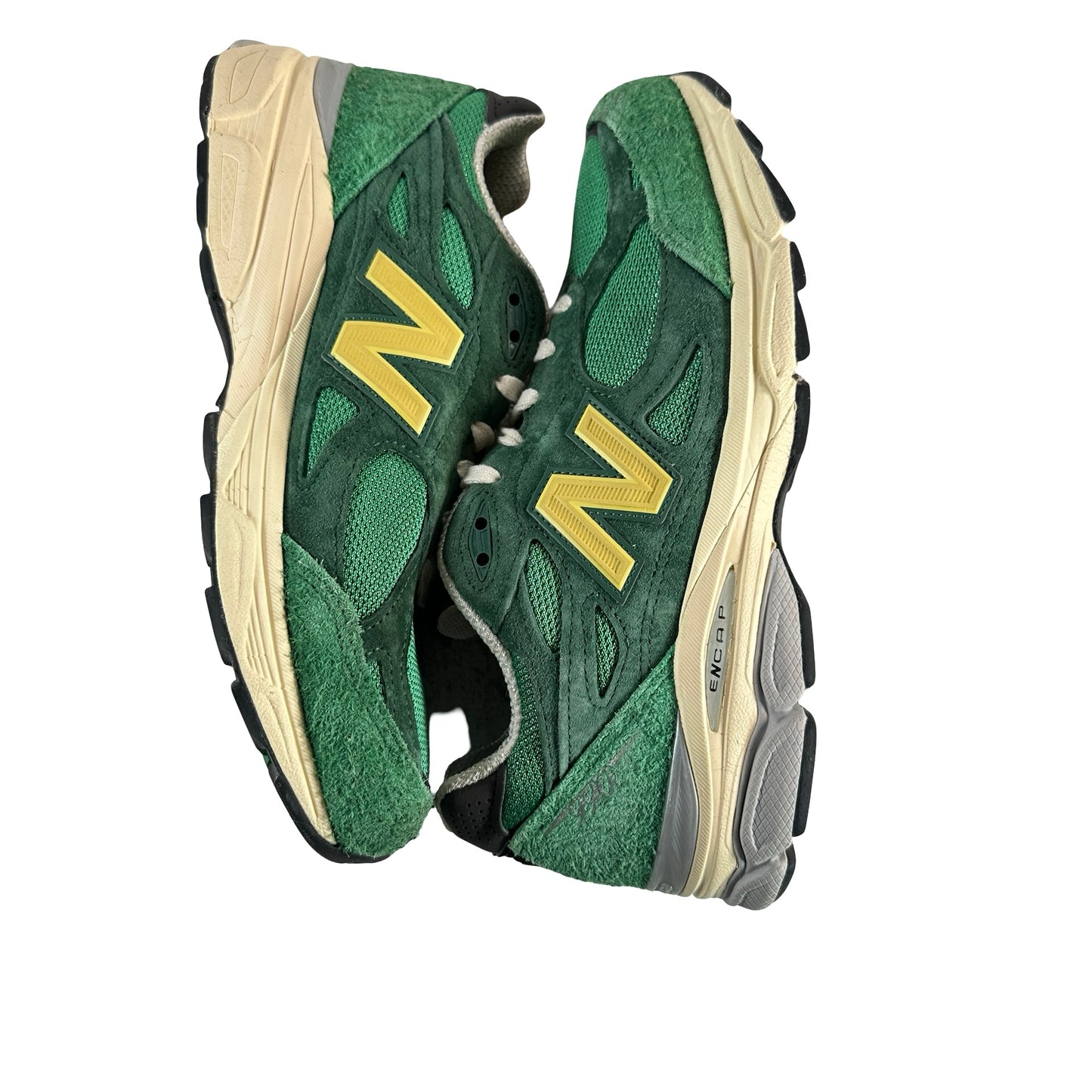 M990GG3 New Balance 990v3 MiUSA Varsity Green Gold [USED] - 7 M (Used)