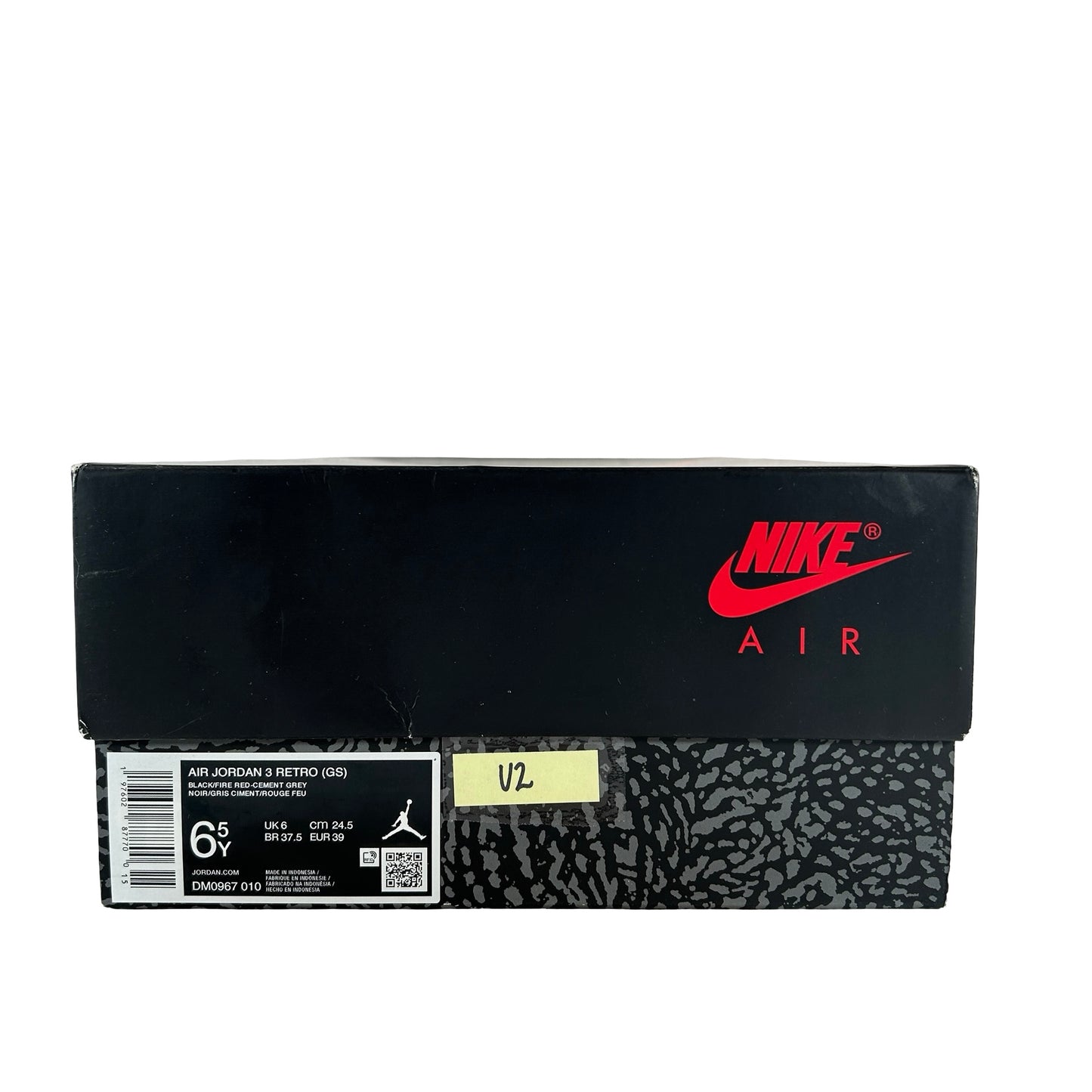 DM0967 010 Jordan 3 Retro Black Cement (2024) (GS) [USED] - 6.5 Y (Used2)