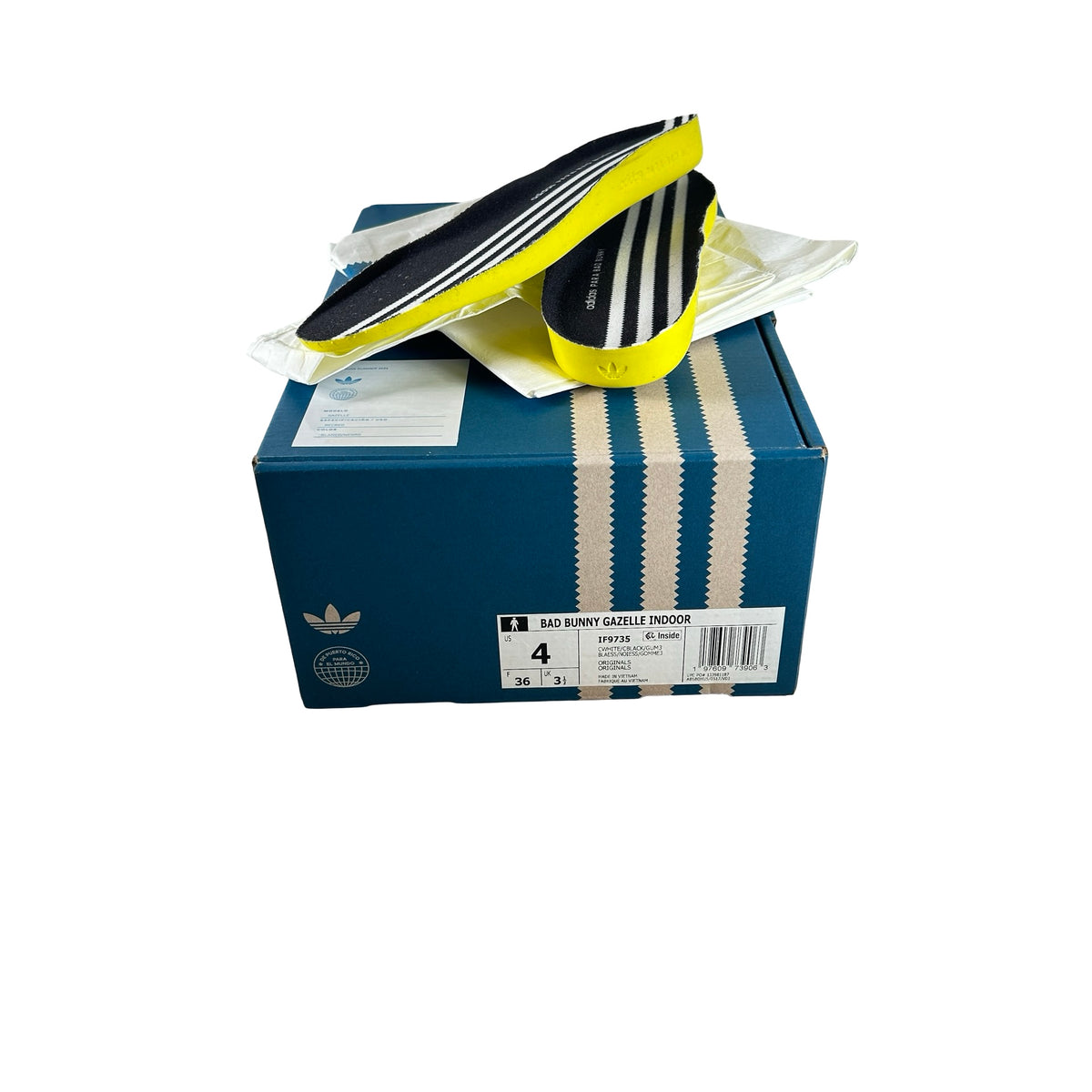 IF9735 adidas Gazelle Indoor Bad Bunny [USED] - 4 M (Used)