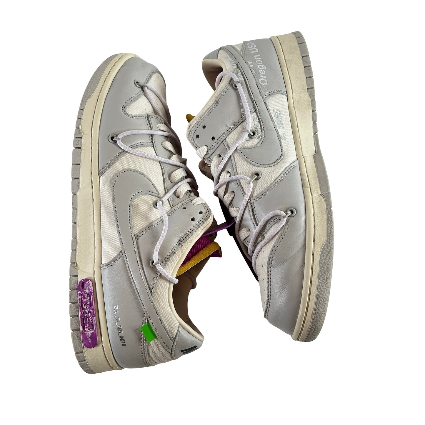 DM1602 118 Nike Dunk Low Off-White Lot 3 [USED] - 13 M (Used) (No Box)