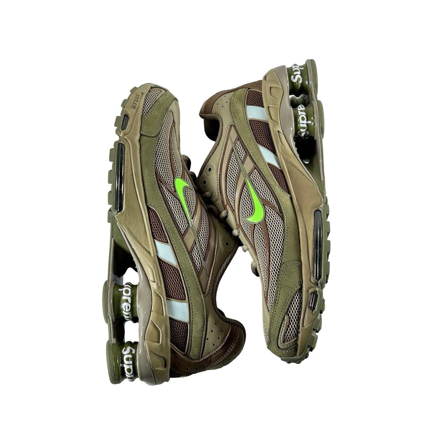 DN1615 200 Nike Shox Ride 2 SP Supreme Olive [USED] - 8.5 M (Used) (No Box)