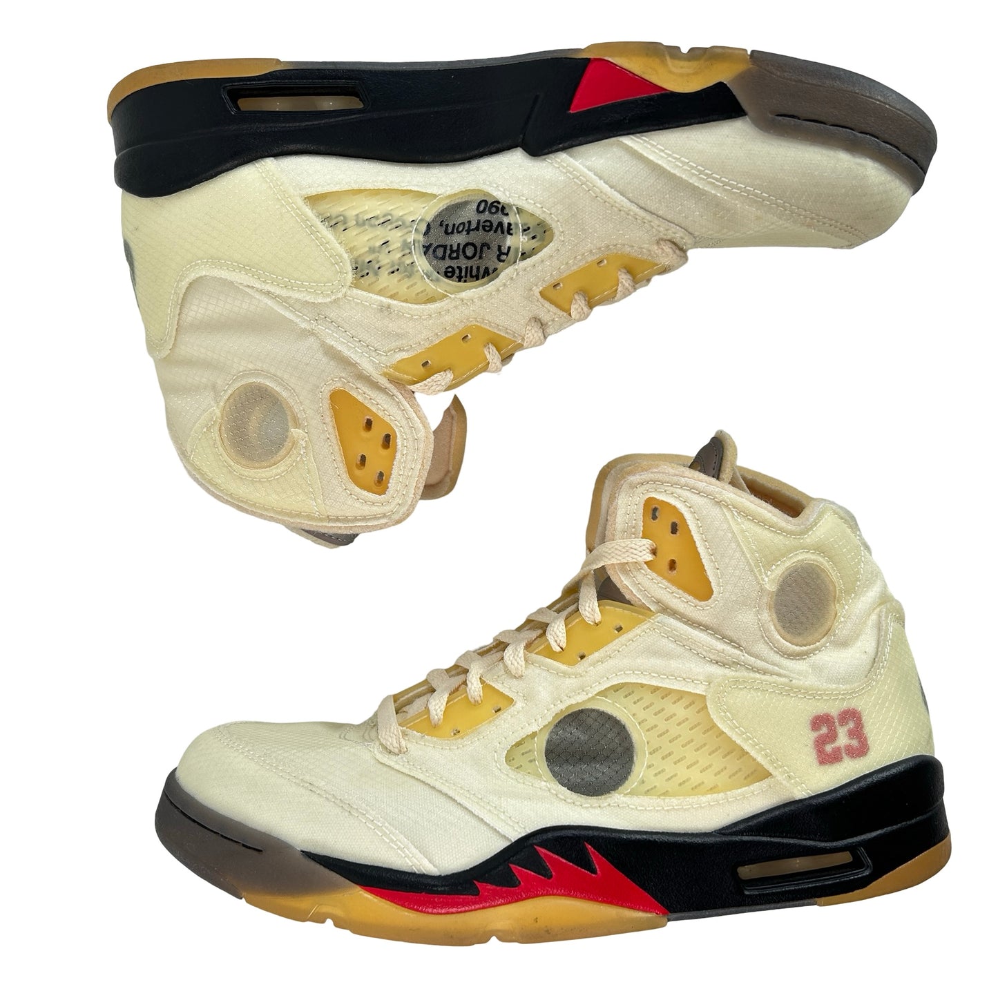 DH8565 100 Jordan 5 Off-White Sail [USED] - 10.5 M (Used3)