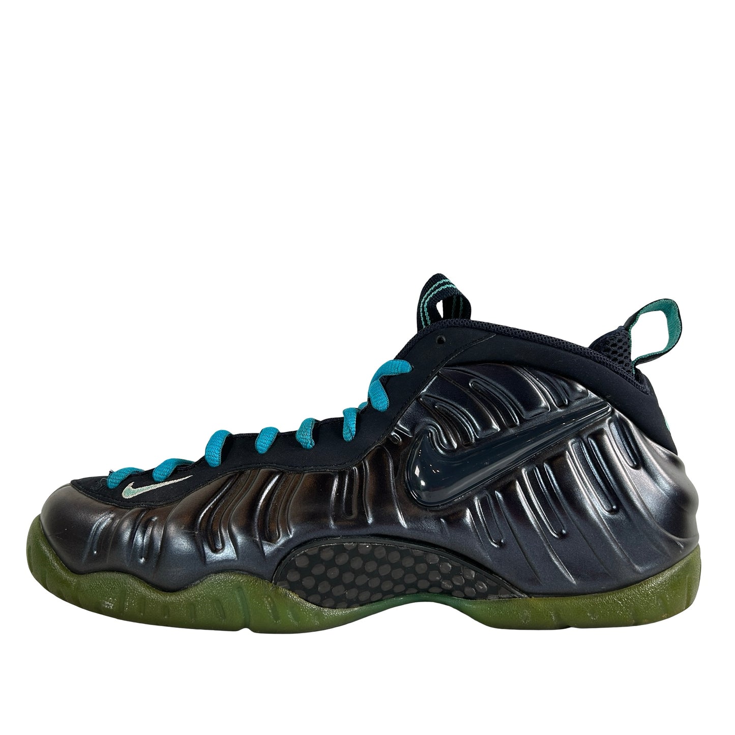 624041 402 Nike Air Foamposite Pro Dark Obsidian [USED] - 10.5 M (Used) (Replace Box)