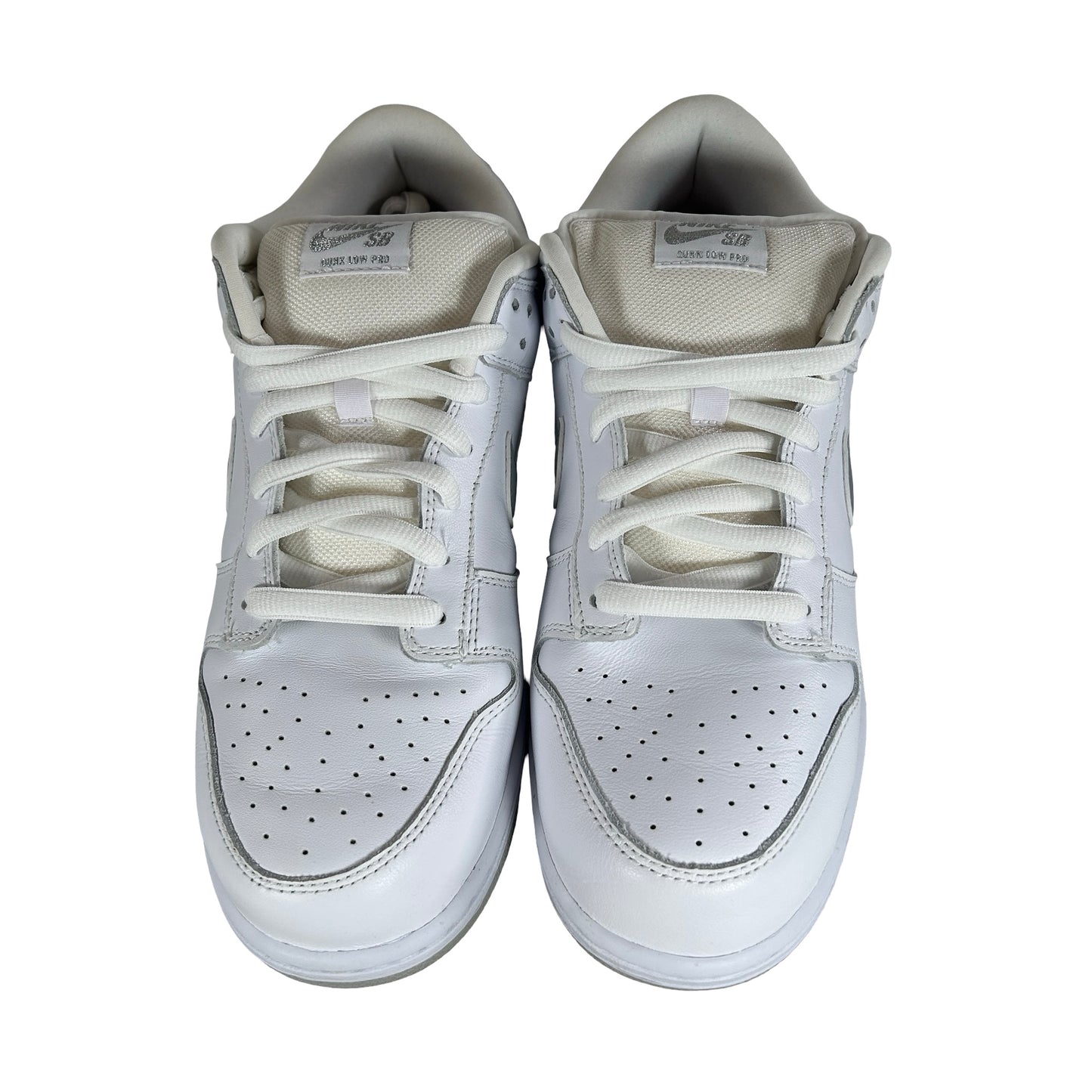 HQ8487 100 Nike SB Dunk Low Supreme 94 White Metallic Silver [USED] - 11.5 M (Used) (Replace Box)