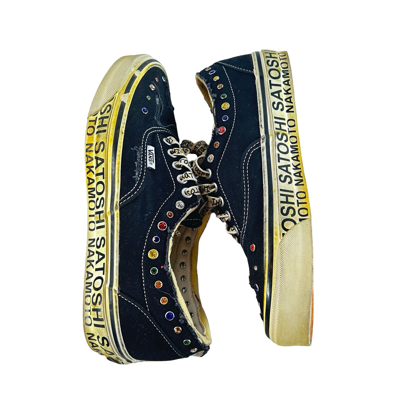 VN000EFEBLK Vans OTW Era 95 Satoshi Nakamoto Round Lucky Charm [USED] - 9 M (Used) (No Box) (No Charms)