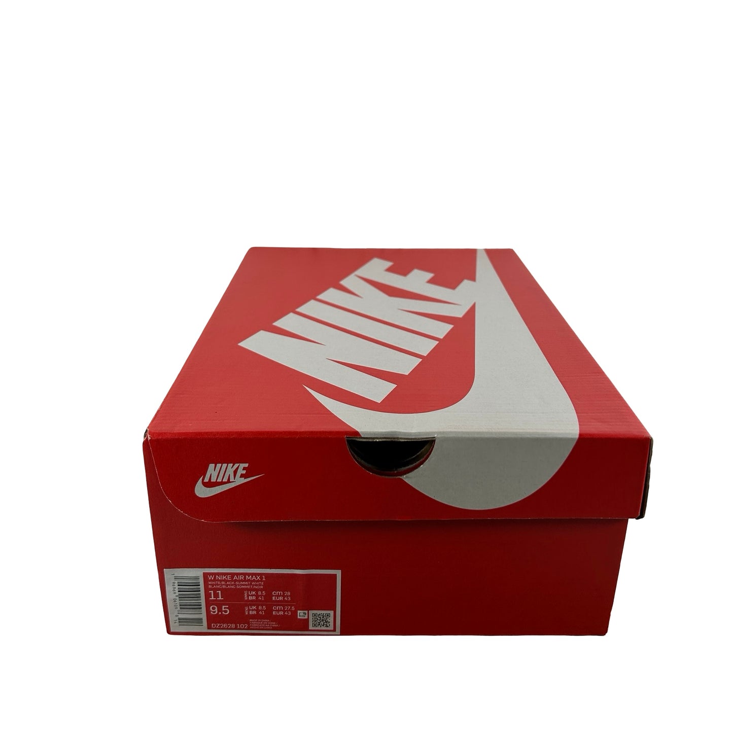DZ2628 102 Nike Air Max 1 White Black Neutral Grey (Women's) [USED] - 11 W (Used)