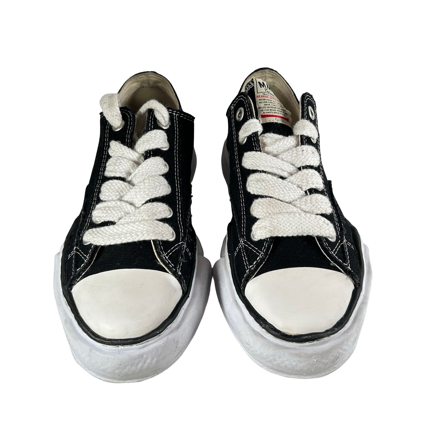 A01FW702 BLK Maison Mihara Yasuhiro Peterson OG Sole Canvas Low Black [USED] - 42 EU (Used2)